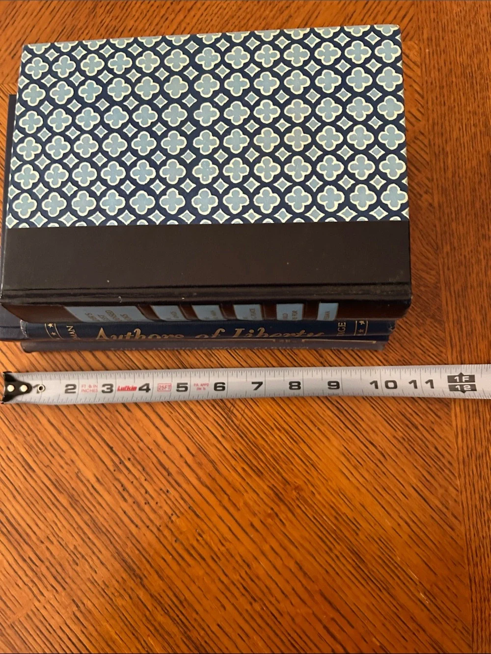 Classic Navy Decorative Book Stack - Home Accents